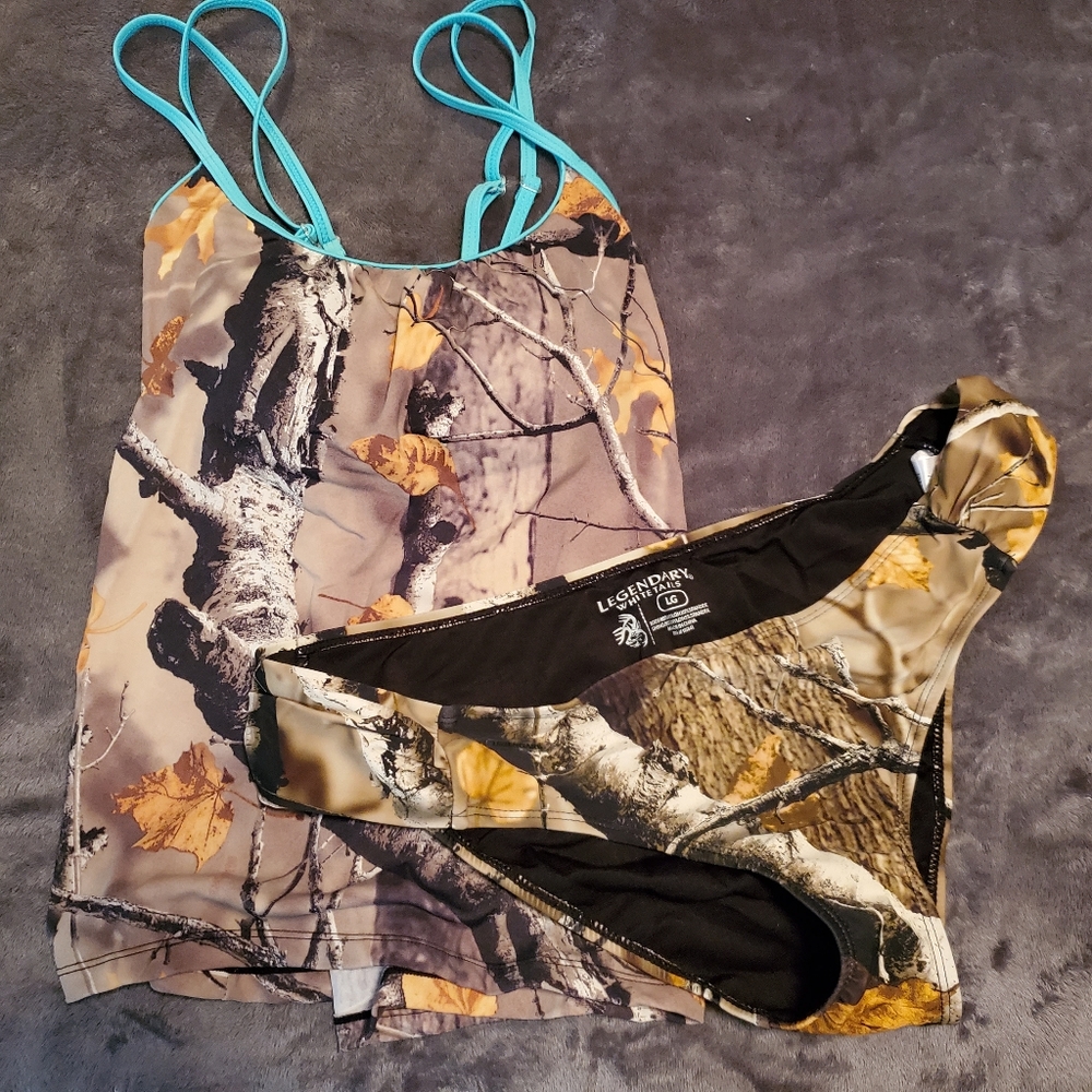 Two piece camo swimsuit